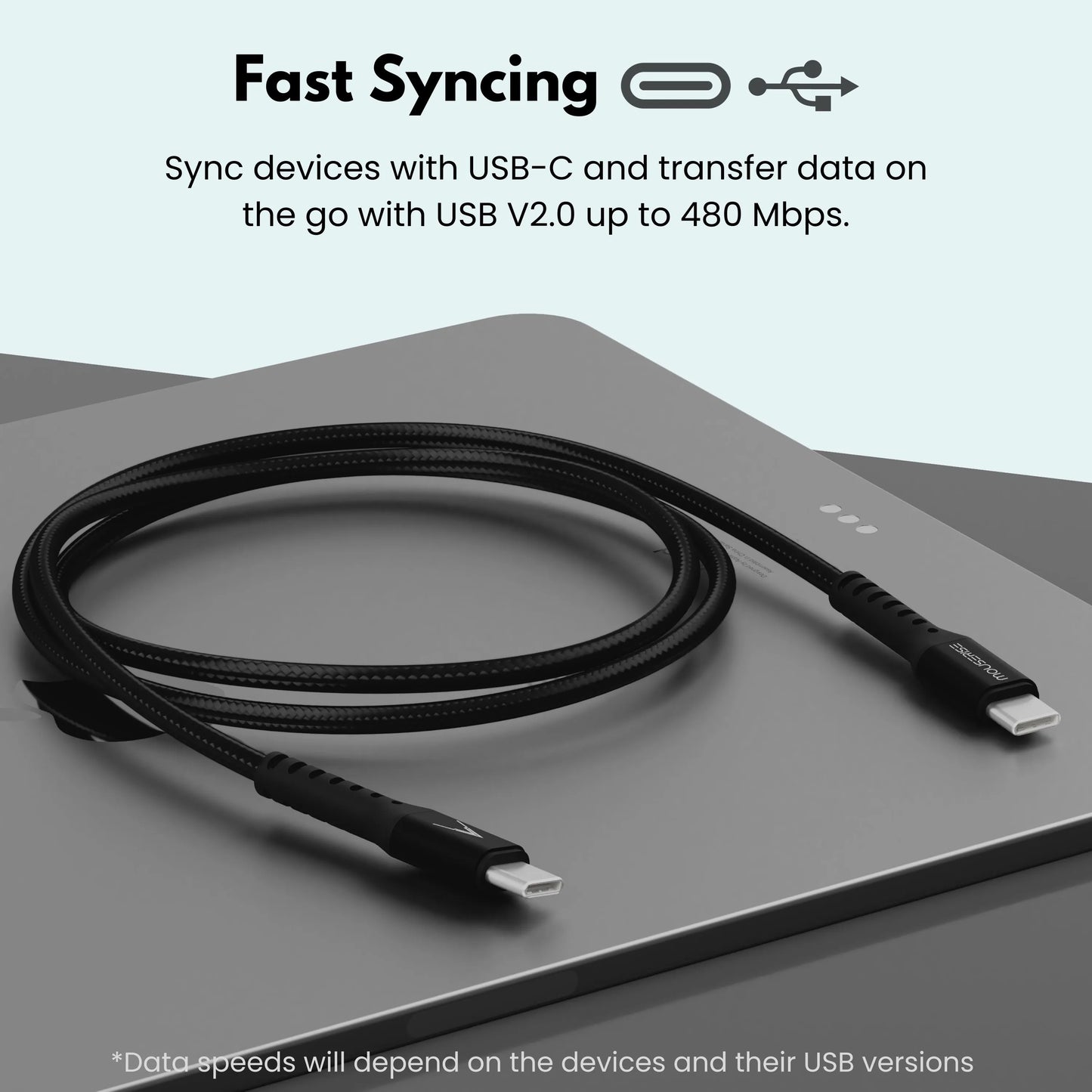 Velocity 60W USB-C to USB-C Cable