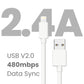 2.4A USB-A to Lightning Cable