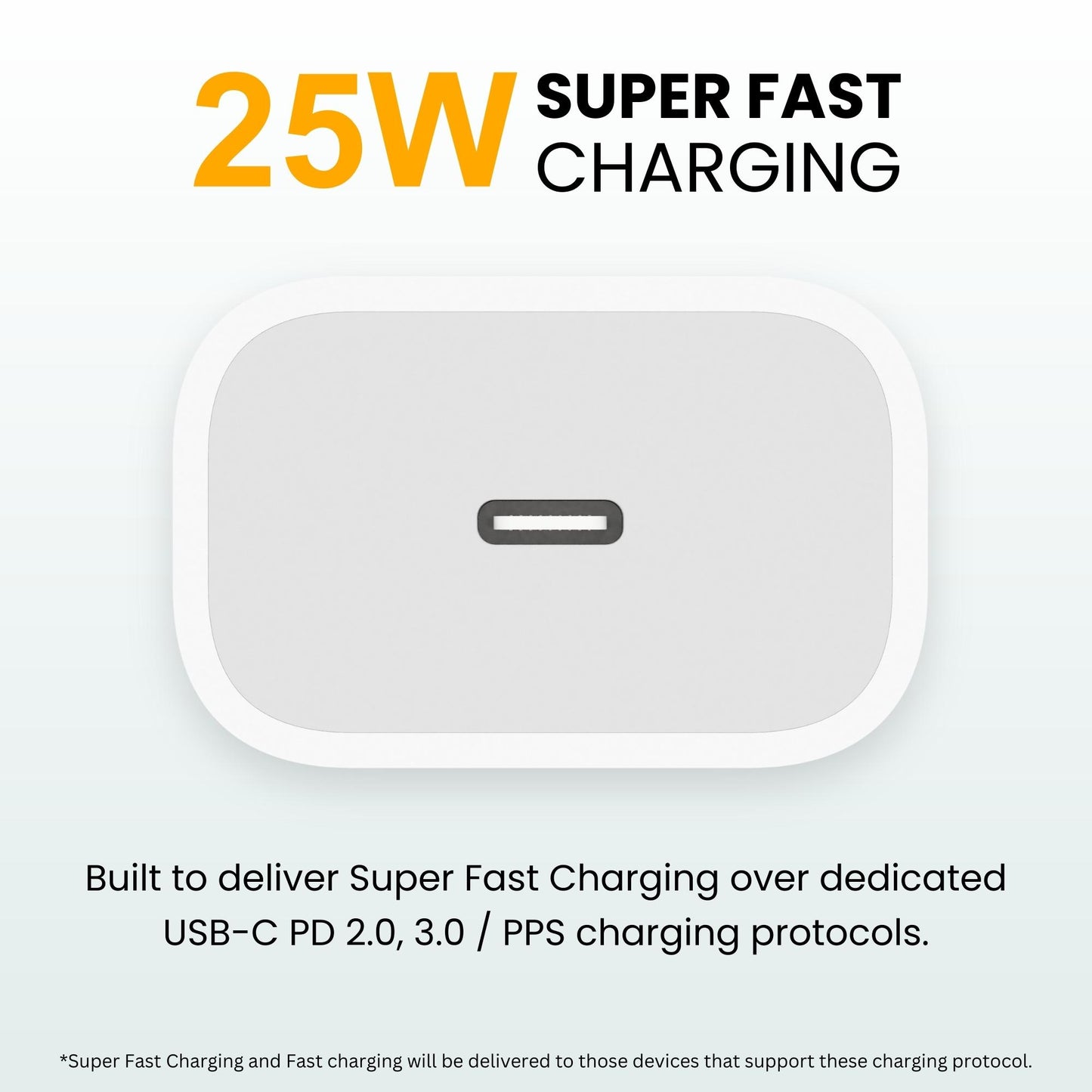 25W PD3.0 PPS USB-C Super Fast Charger