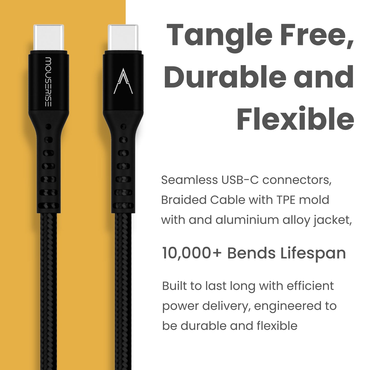 Velocity 65W USB-C to USB-C Cable