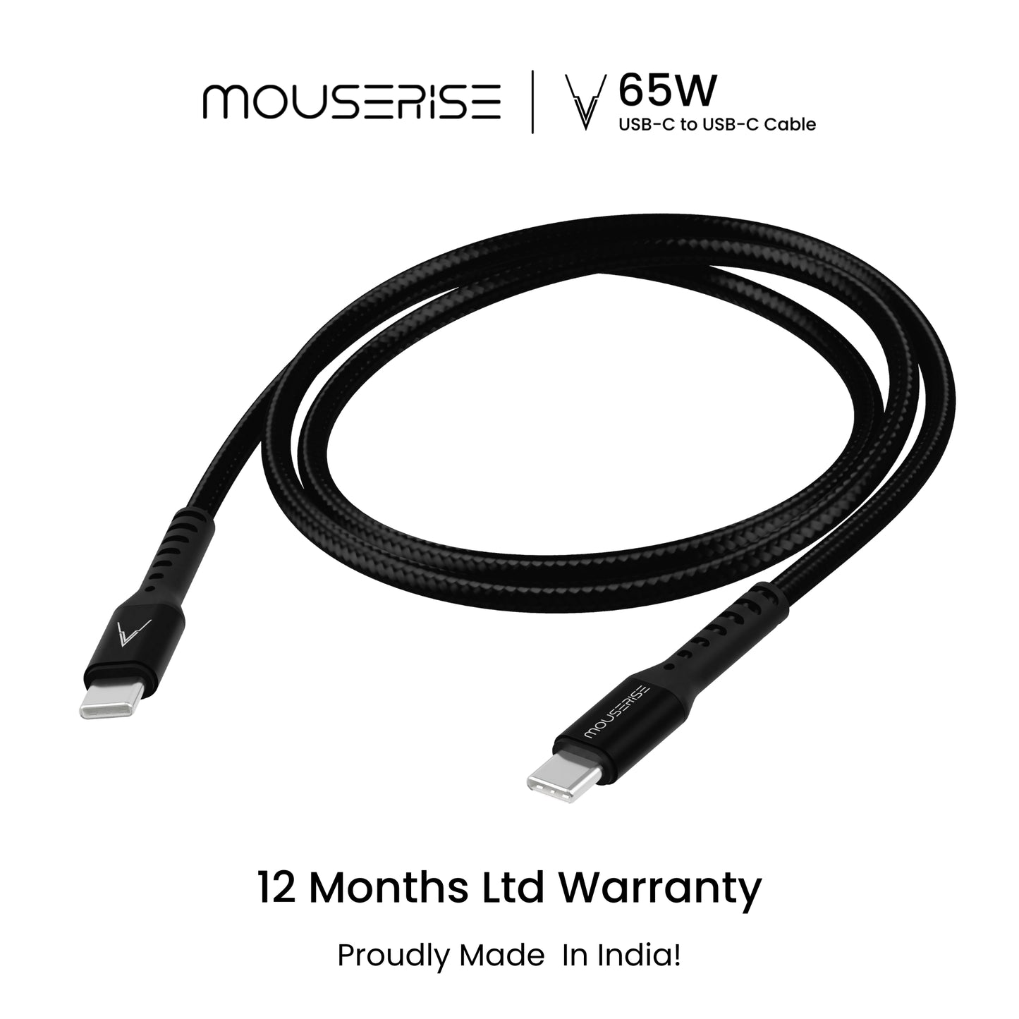 Velocity 65W USB-C to USB-C Cable